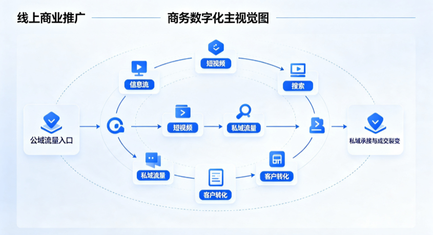 清河区线上商业推广怎么做？全域流量闭环搭建与低成本转化实战指南